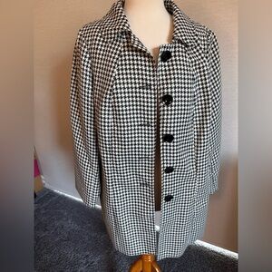 Premise Studio Black and White Houndstooth Jacket